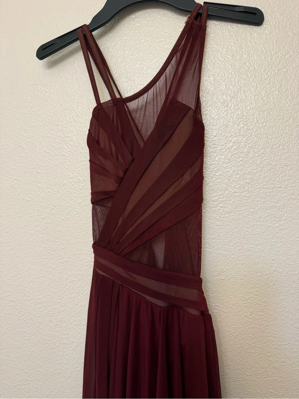 Tenth House solo lyrical 2 Die 4 Dance costume INCLINATION TD25459 Burgundy SA